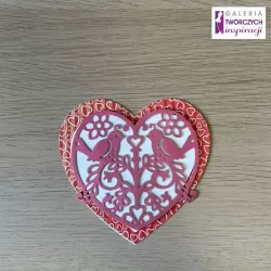 Serce - Kartka 10 x 9 cm